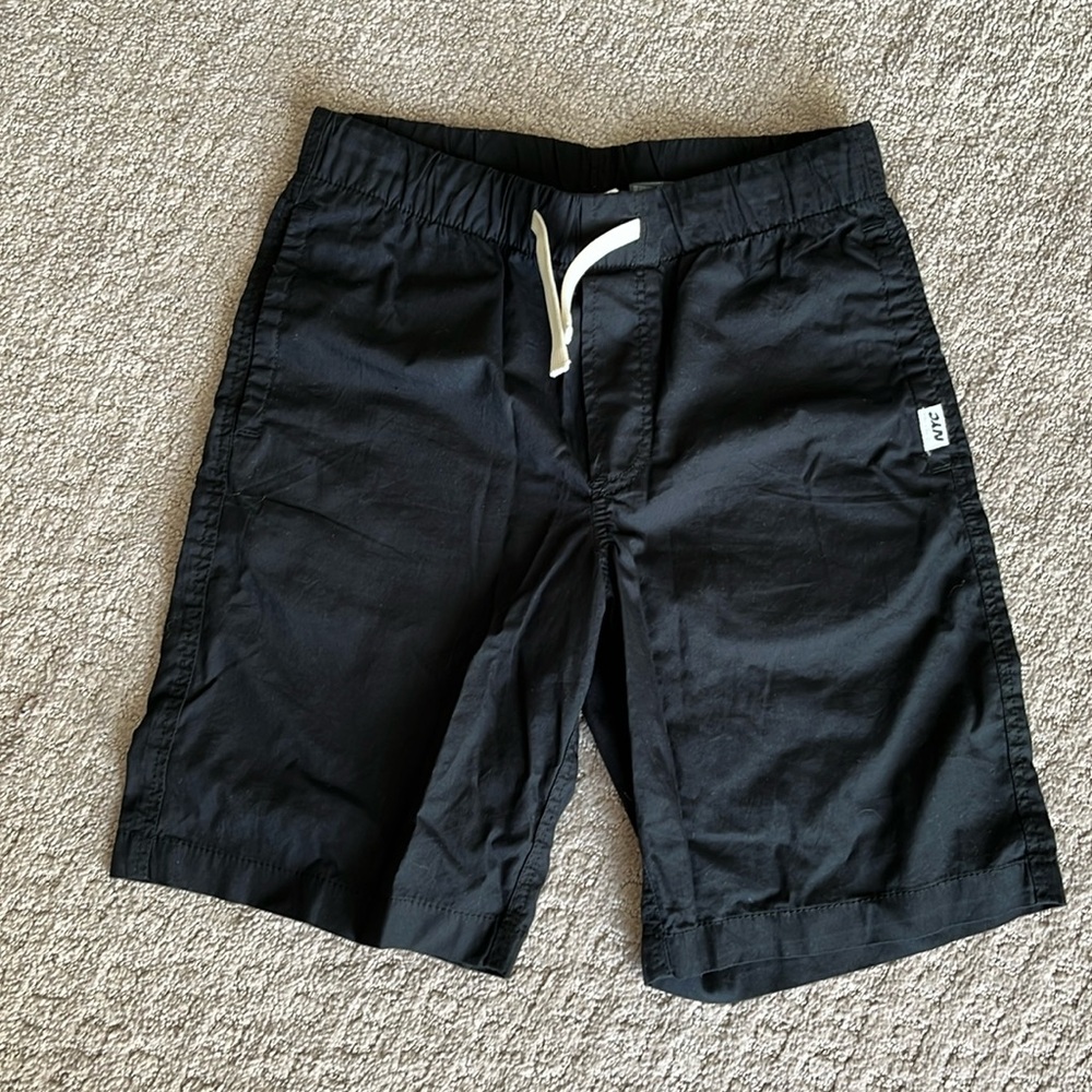 H&M Black Structured Cotton Shorts - Size 8/10